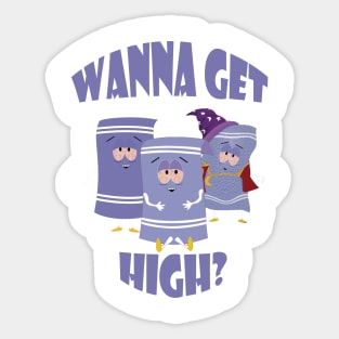 Towelie | Wanna Get High | South Park Sticker